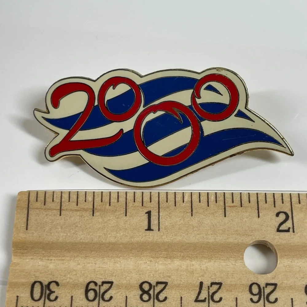 Disney DCL Memory Box Cruise Line Pin Vintage 2000 Millennium Red White Blue